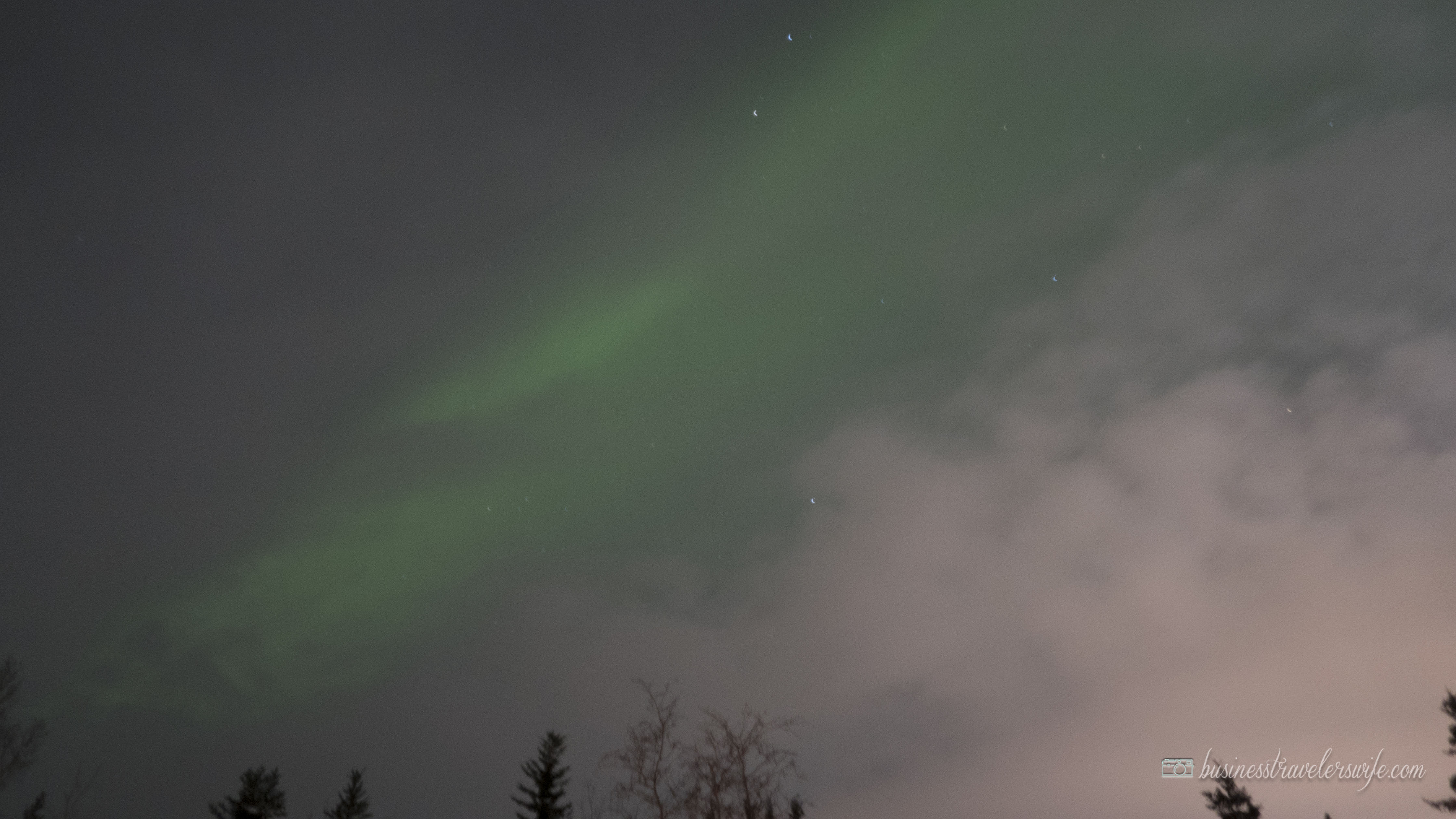 Northern Lights or Aurora Borealis in Yellowknife Canada
