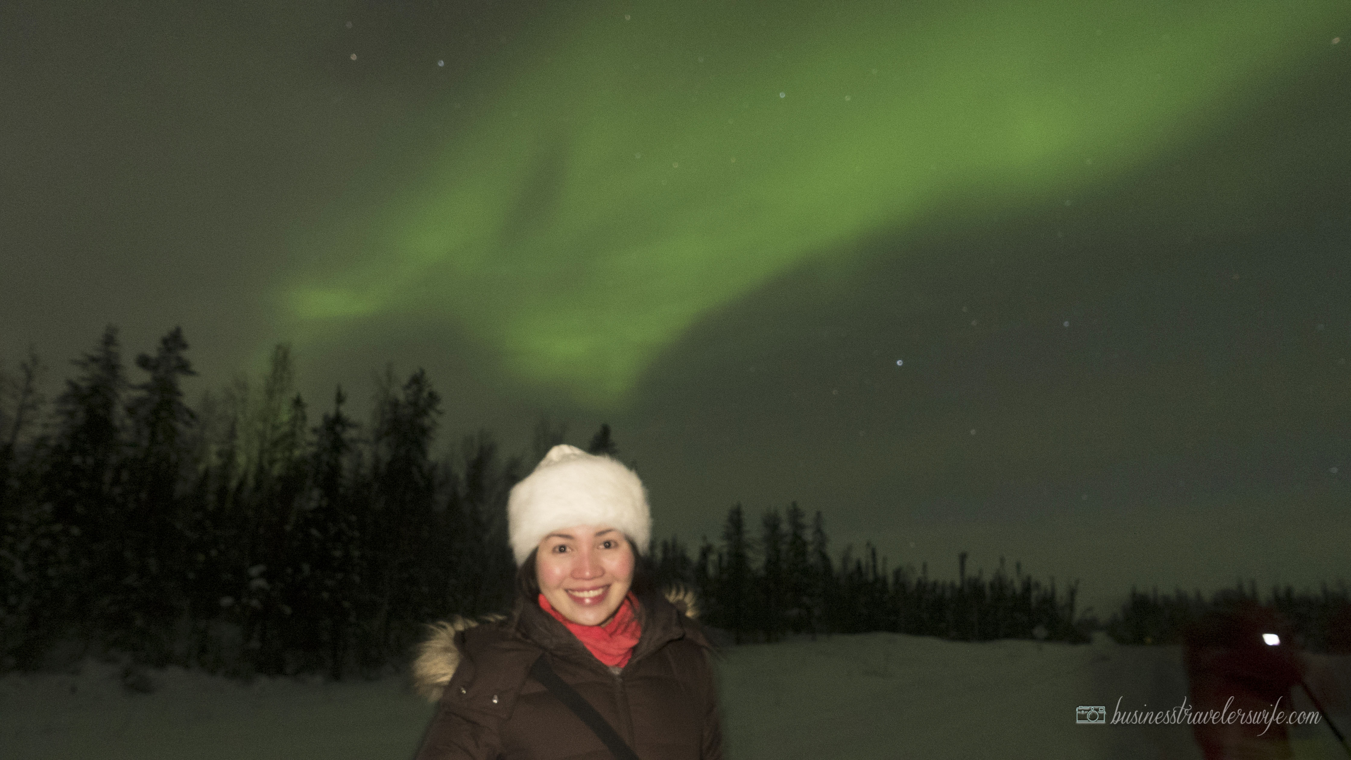 Northern Lights or Aurora Borealis in Yellowknife Canada