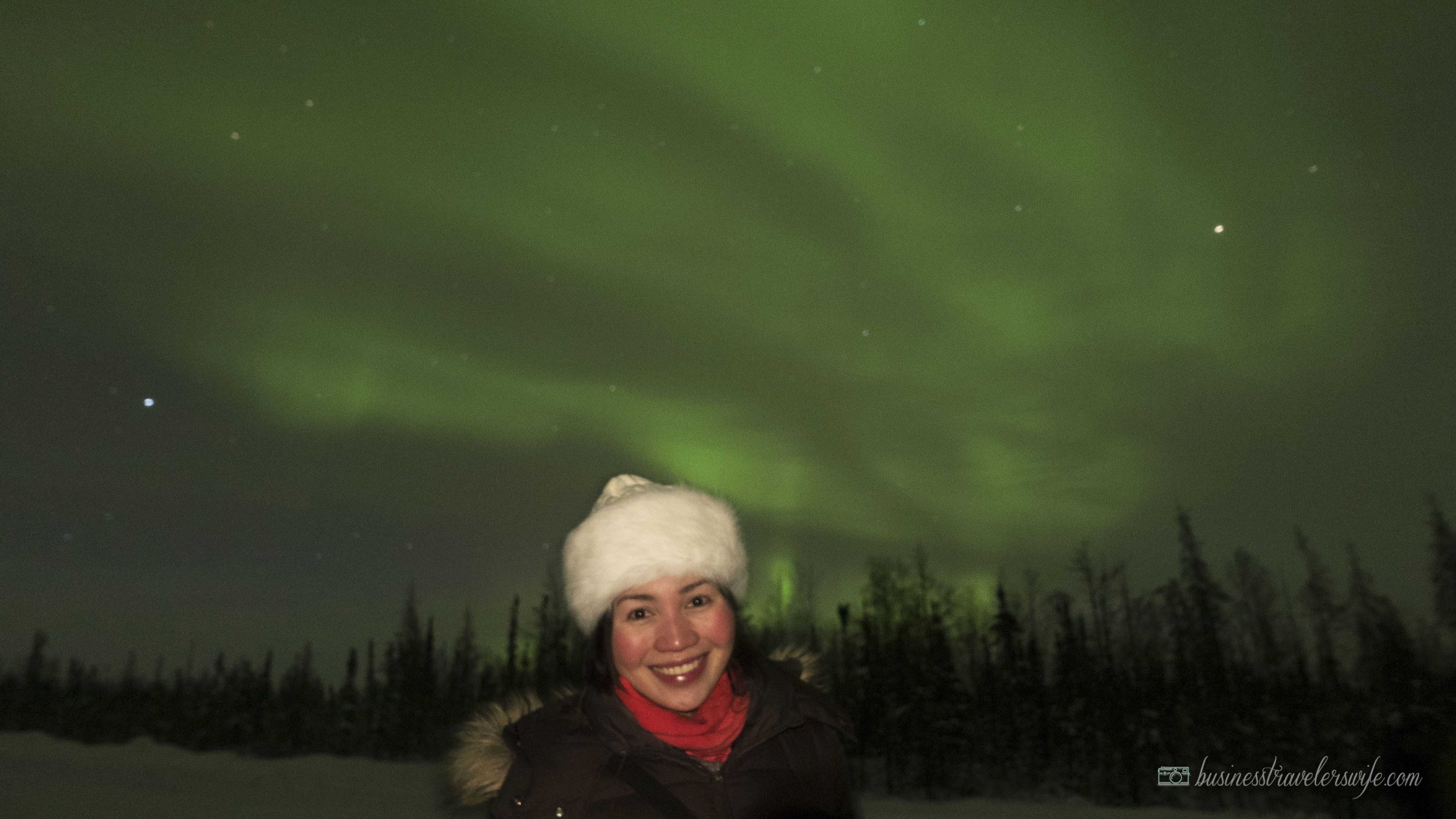 Northern Lights or Aurora Borealis in Yellowknife Canada