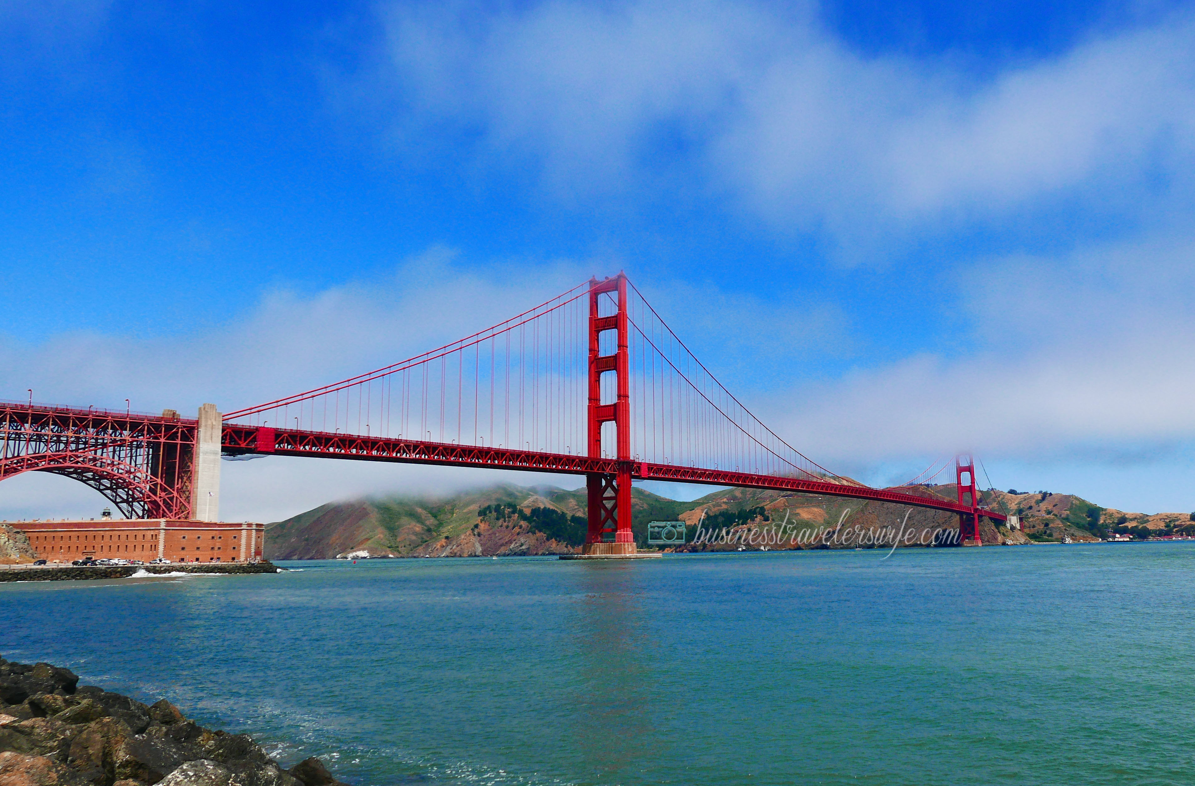 sights in san francisco golden gate bridge fort point view