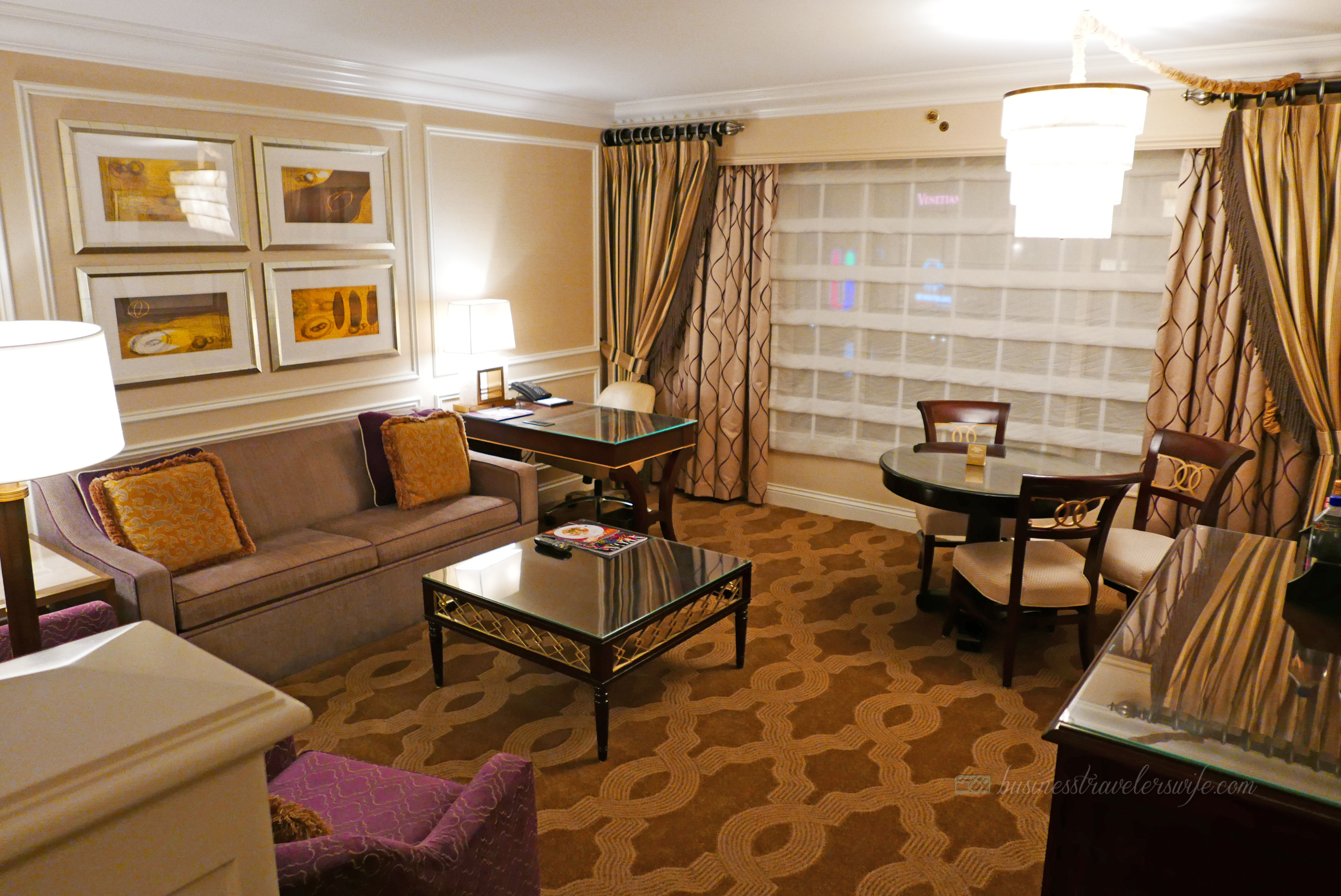 Hotel Review: The Venetian Las Vegas Bella Suite Living Room