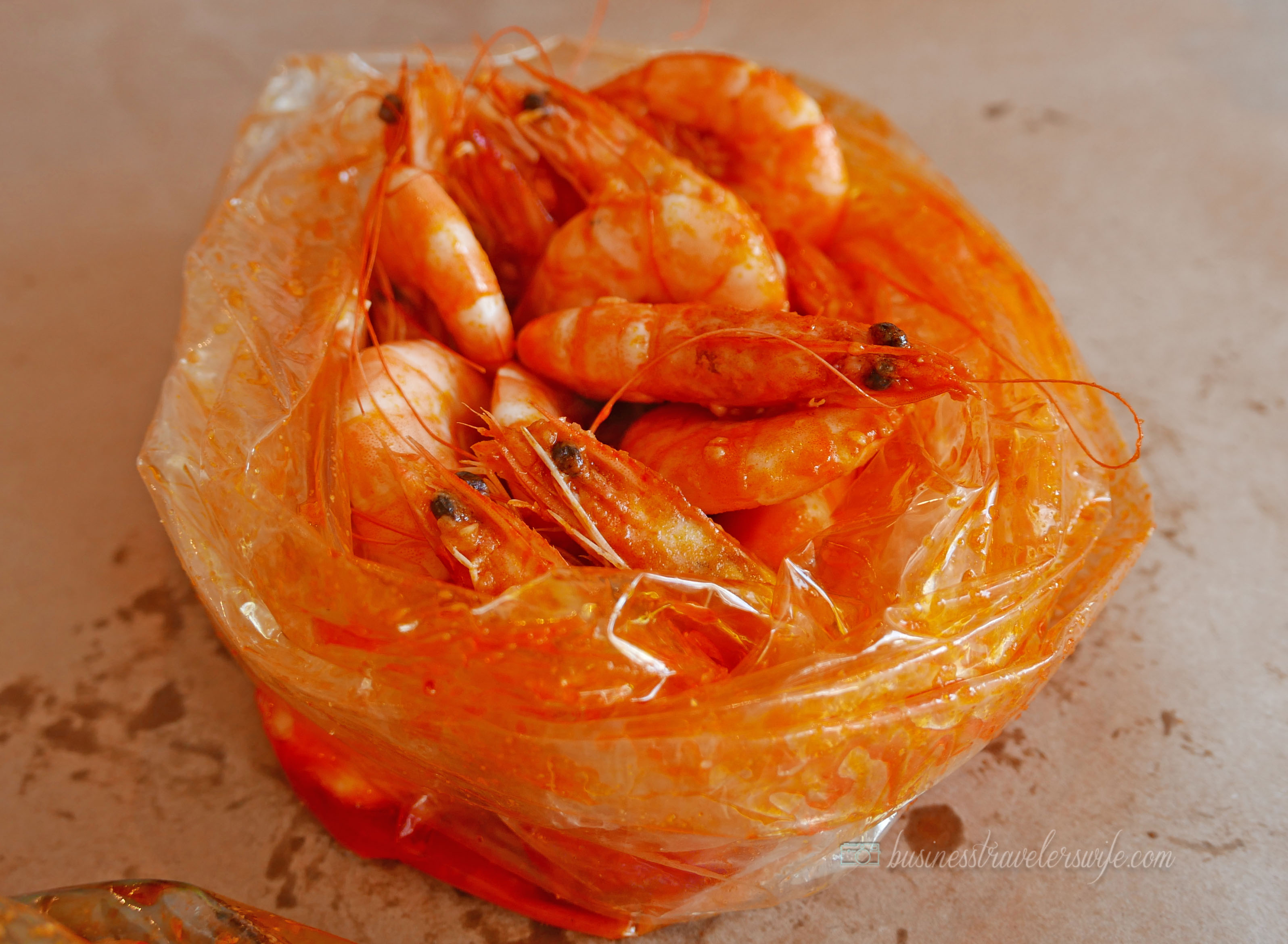 When in Toronto: The Captain's Boil (Boil-in-a-Bag Cajun/Asian Seafood) Shrimps