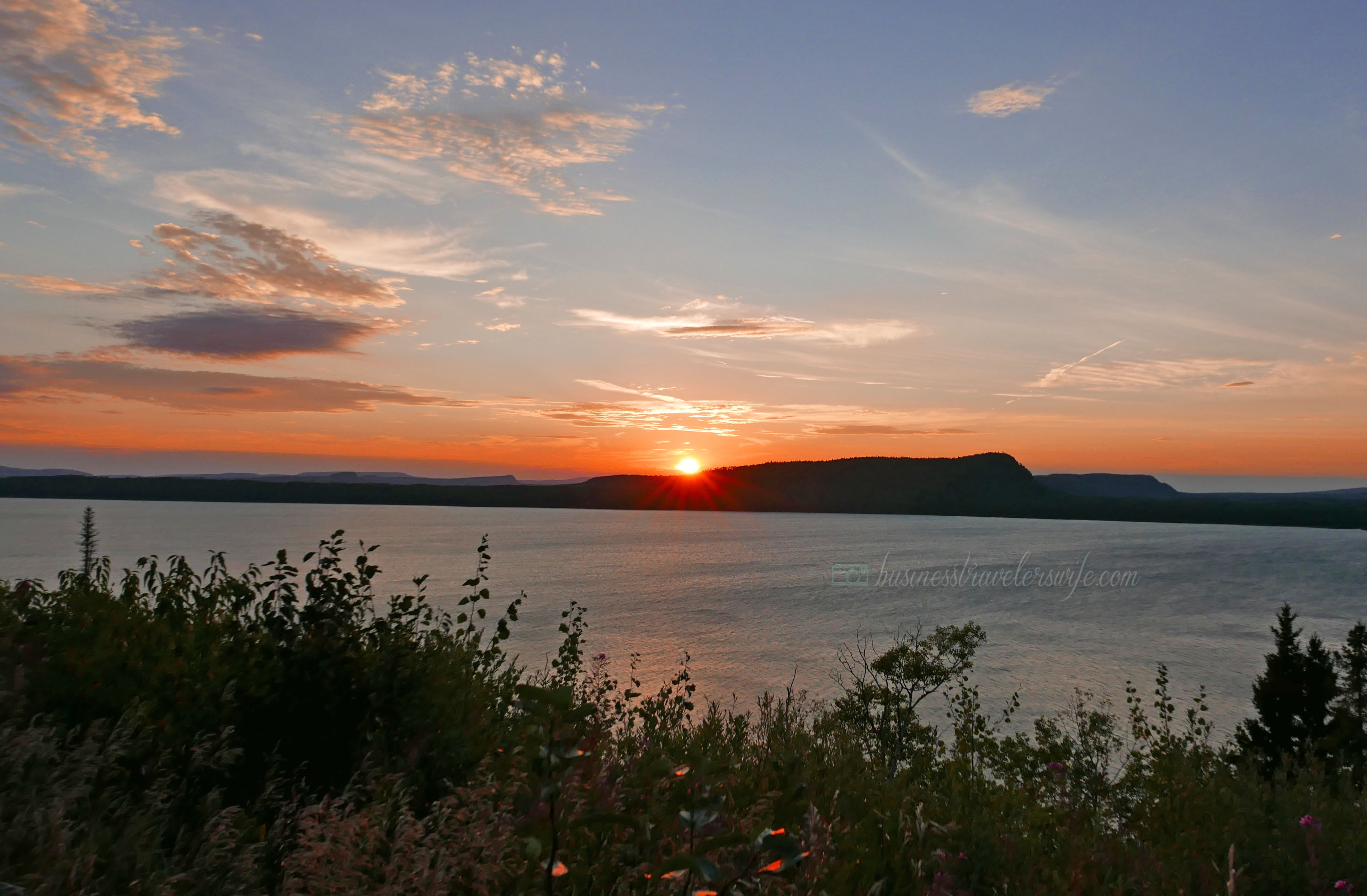 cross-country roadtrip drive from calgary to toronto sunset sky nipigon ontario