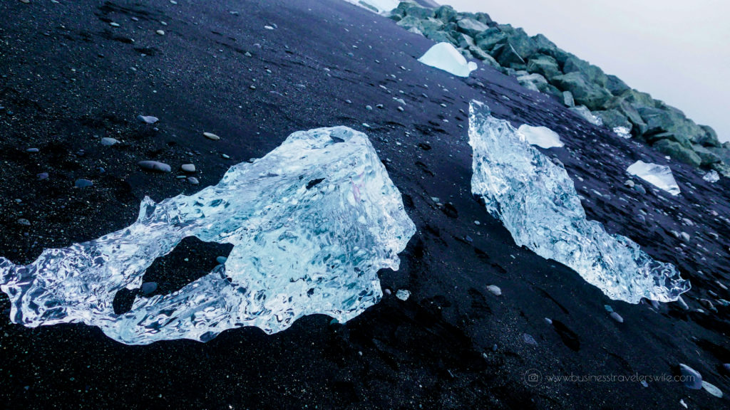 Discover the Glaciers in Iceland (A Self-Drive Tour) Jokulsarlon Glacier Lagoon Diamond Beach Black Sand Beach Ice Crystal