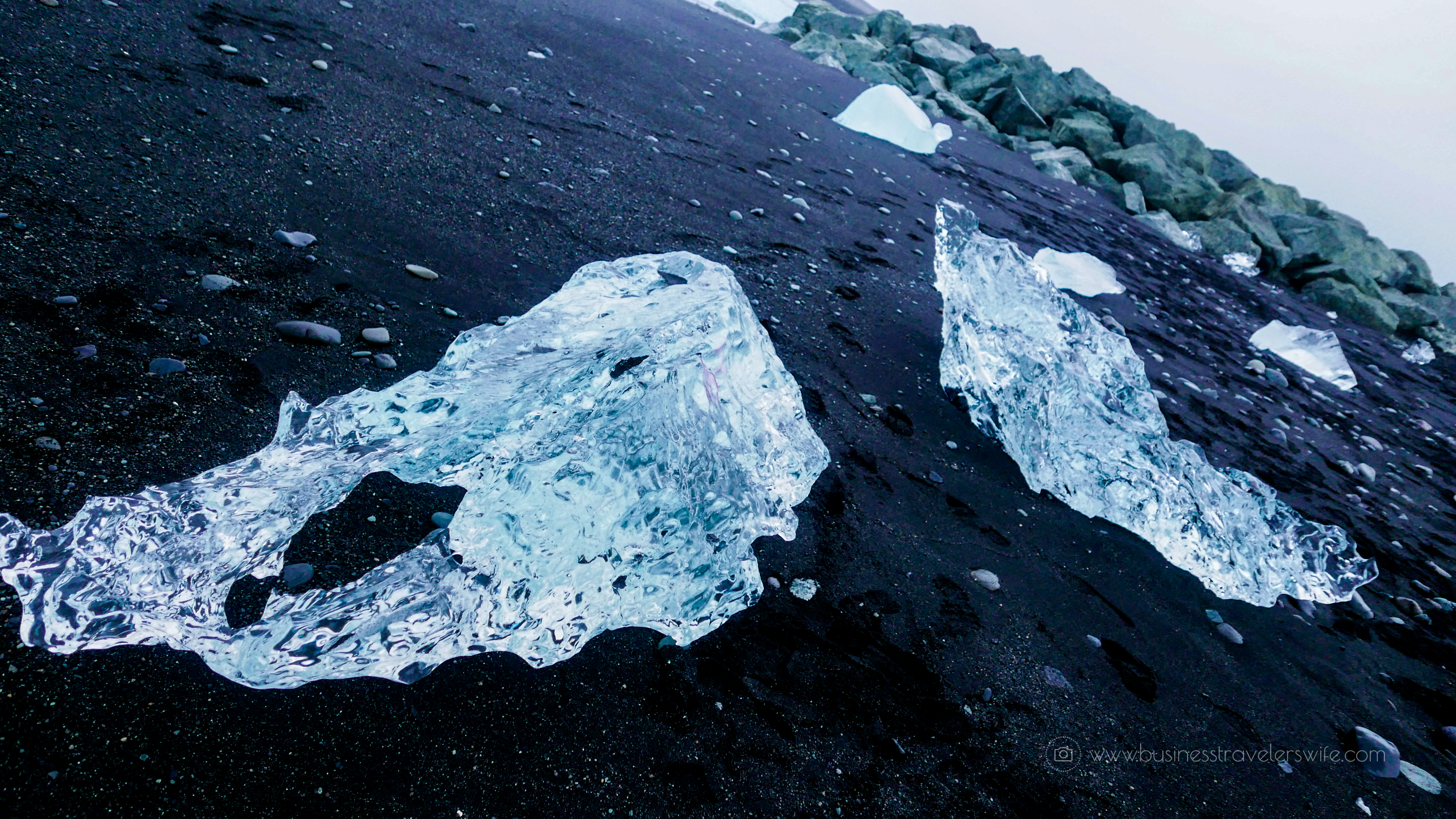 Discover the Glaciers in Iceland (A Self-Drive Tour) Jokulsarlon Glacier Lagoon Diamond Beach Black Sand Beach Ice Crystal