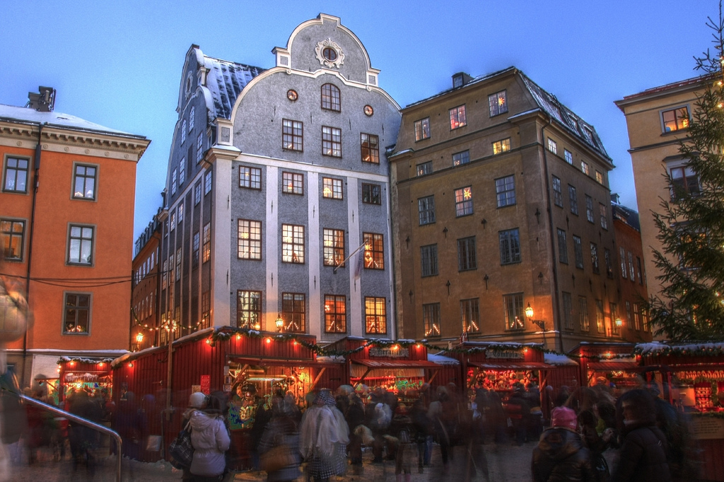 10 Must-Visit Christmas Markets Around the World for Foodies Stortorget Stockholm Old Town Christmas Market