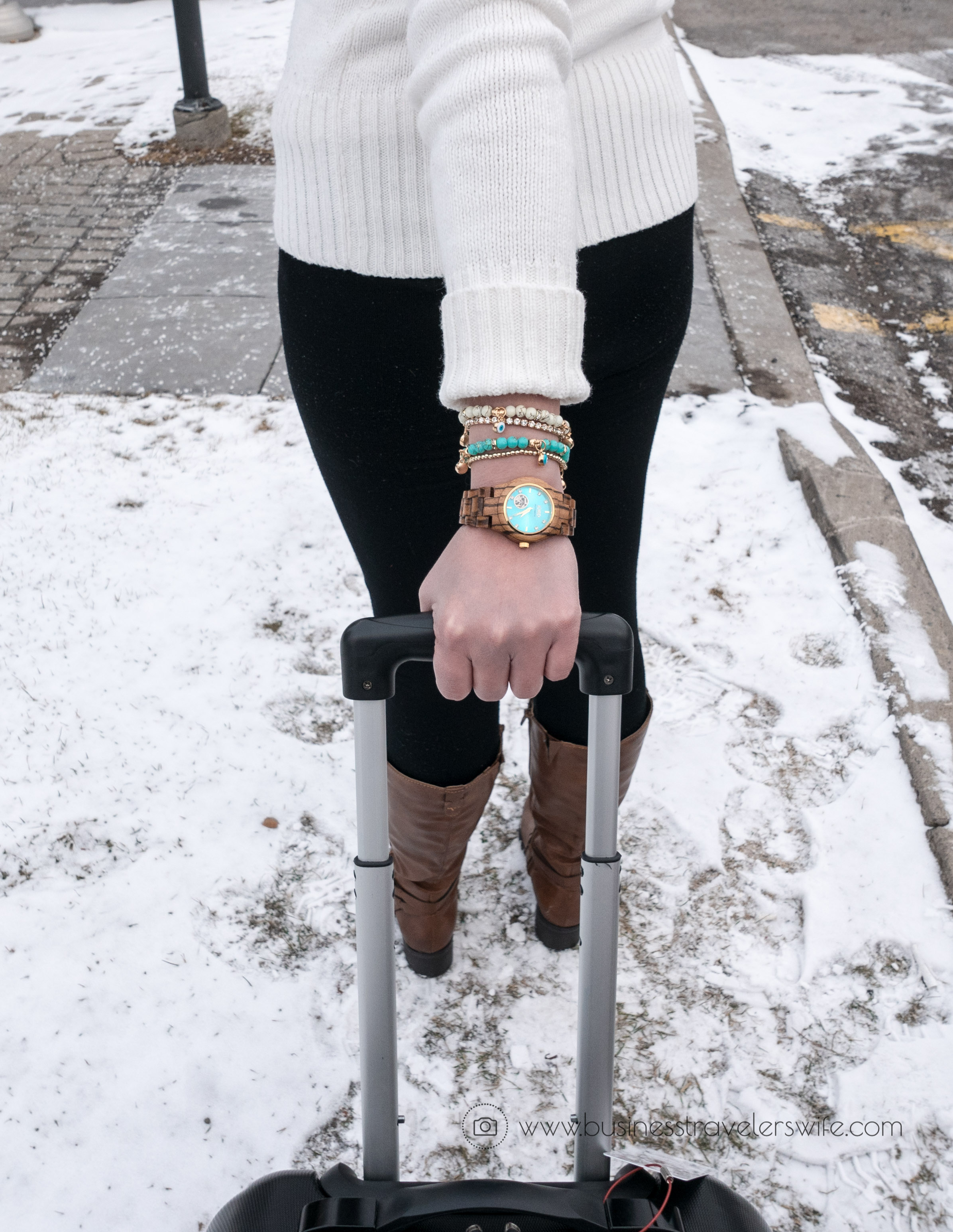 Back to Basics - New Year, New Travel Accessory, New Unique Watch Jord Wood Watch Cora Series Turquoise Zebrawood