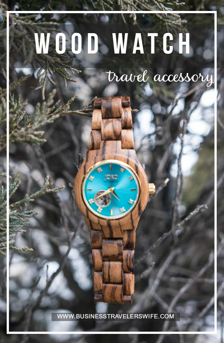 Back to Basics - New Year, New Travel Accessory, New Unique Watch Jord Wood Watch Cora Series Turquoise Zebrawood