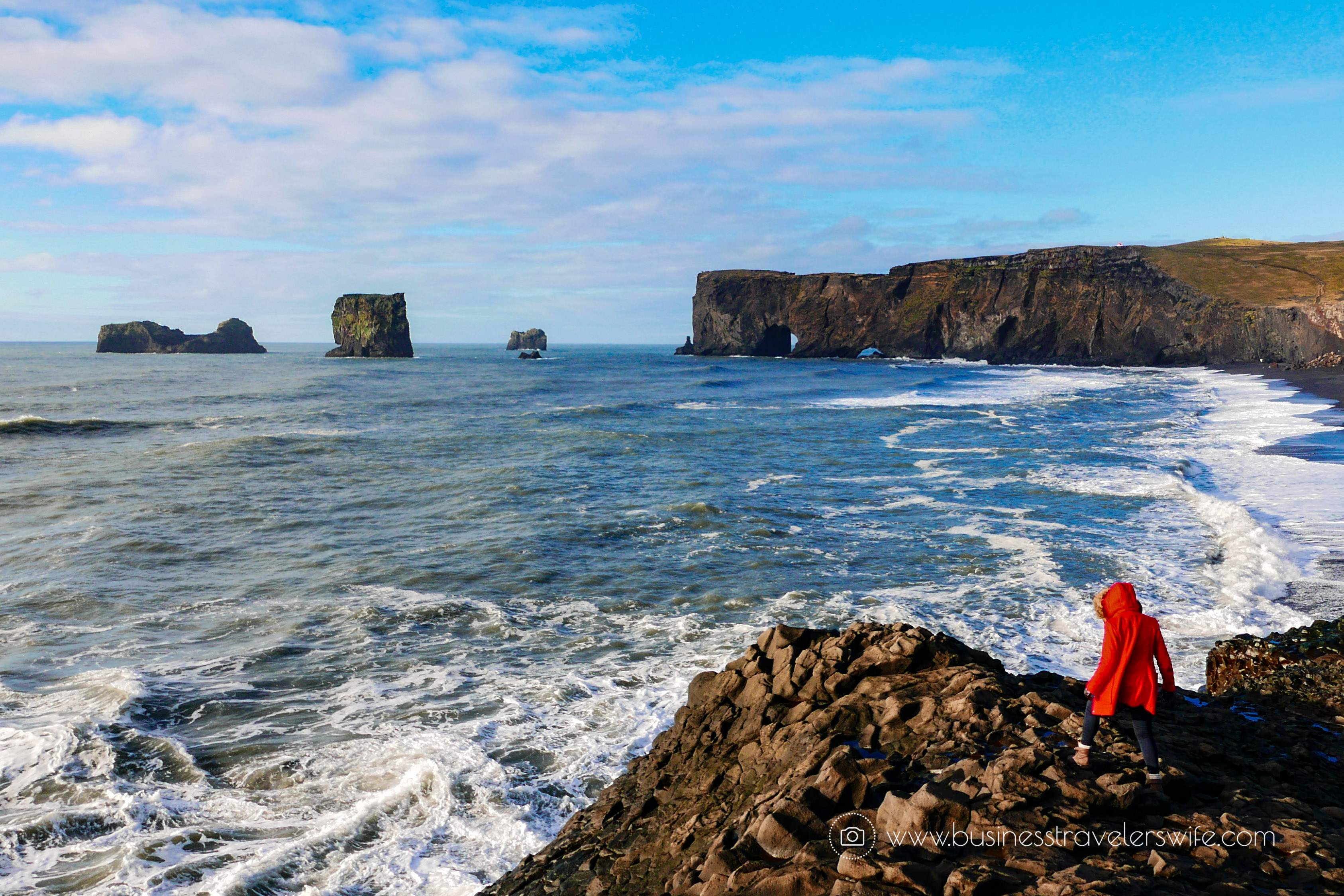 Traveling to Iceland itinerary and pictures Kirkjufjara Black Sand Beach by Dyrholaey