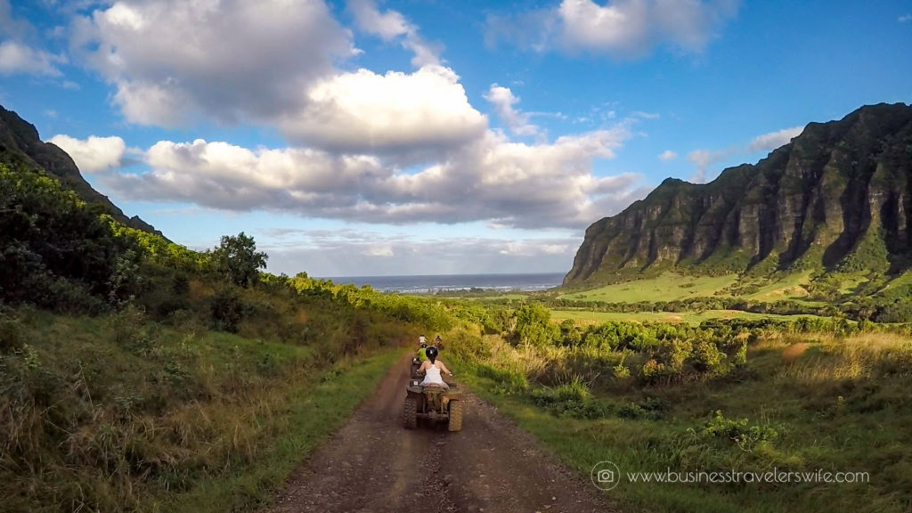 ATV Tour in Kualoa Ranch Oahu Mountain Ridge View