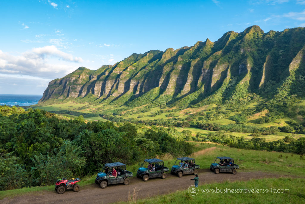 ATV Tour in Kualoa Ranch Oahu Mountain Ridge View 4WD Multi-Passenger ATV