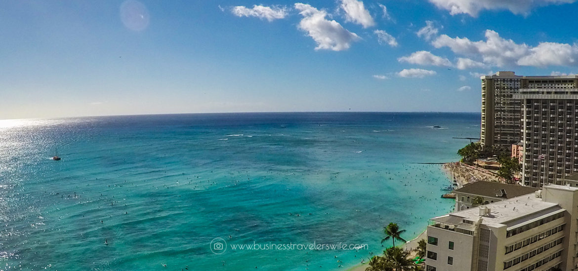 Hotel Review on Hyatt Regency Waikiki Beach Resort & Spa Room King Bed Balcony Ocean View Honolulu Oahu Hawaii