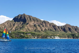 Snorkeling with Hawaiian Green Sea Turtles and Sailing in Honolulu Turtle Canyon Adventure Sail with Holokai Catamaran in Oahu Hawaii
