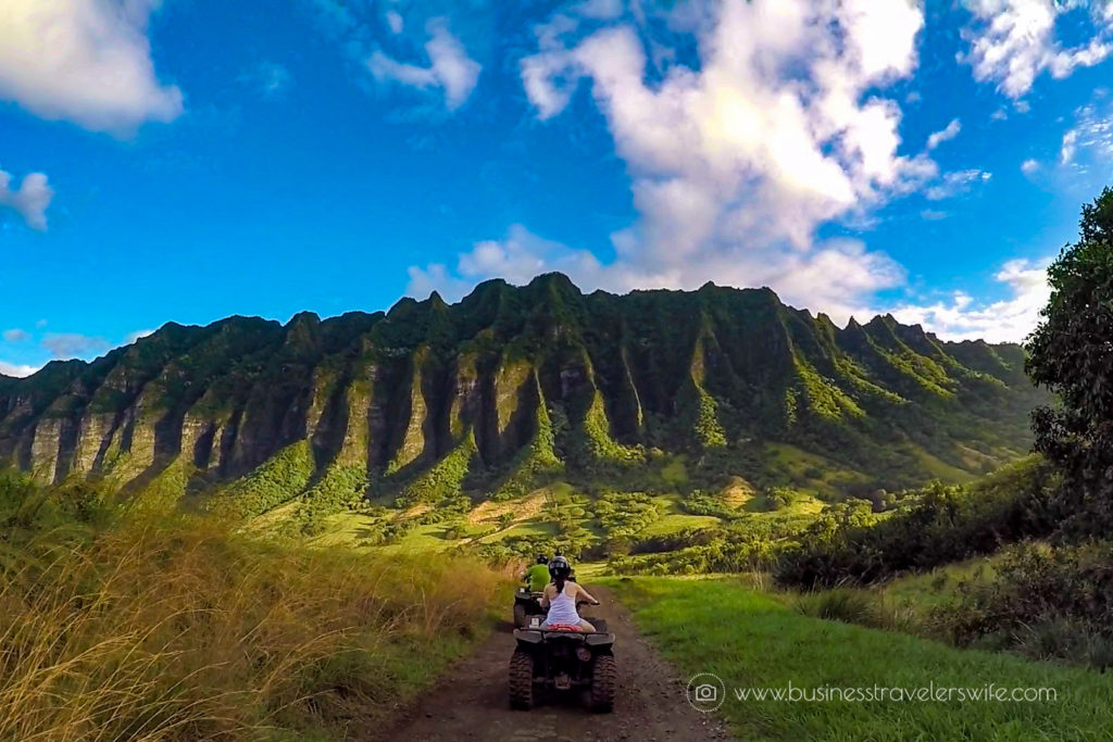 ATV Tour in Kualoa Ranch Oahu Mountain Ridge View