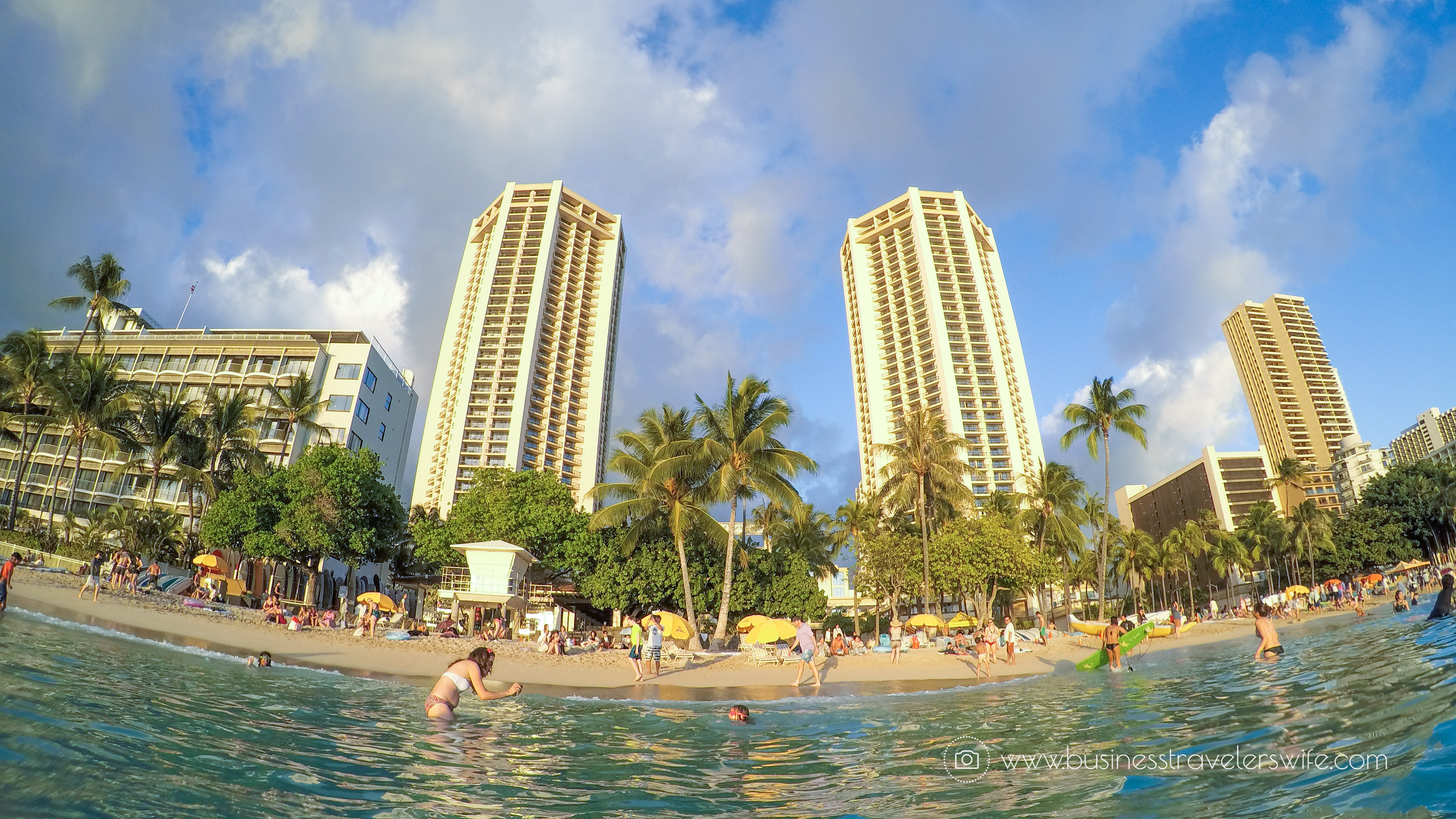 Countdown to New Year at Hawaii's Waikiki Beach