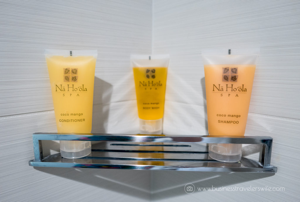 Hotel Review on Hyatt Regency Waikiki Beach Resort & Spa Honolulu Oahu Hawaii Bathroom Amenities Toiletries Na Ho'ola Spa Coco Mango (1 of 1)-2