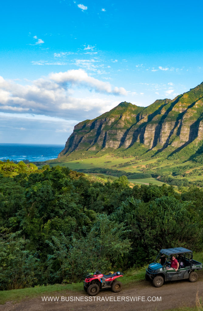 ATV Tour in Kualoa Ranch Oahu Mountain Ridge View