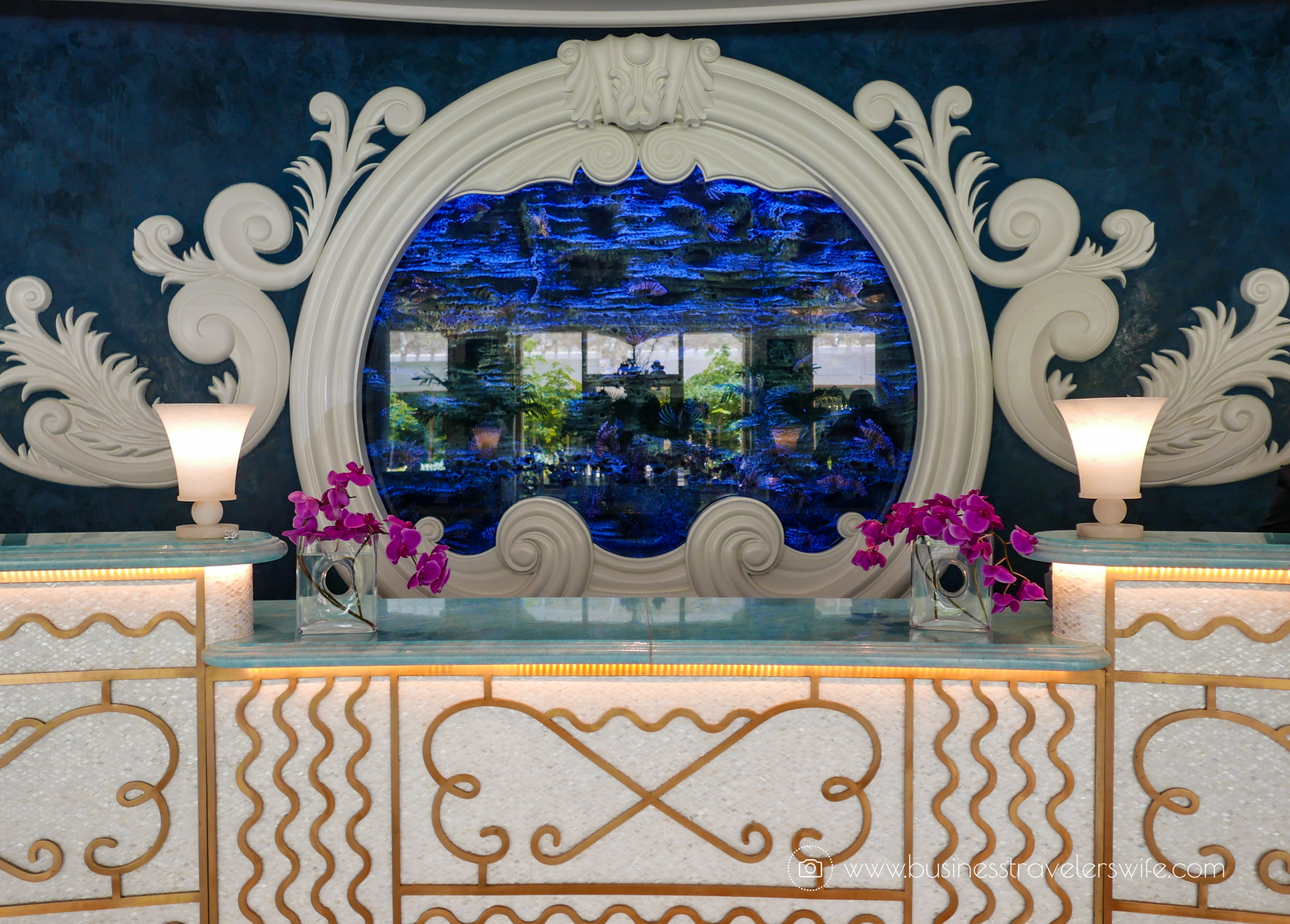 Grand Hyatt Baha Mar - A Grand Vacation in Nassau Bahamas aquarium reception
