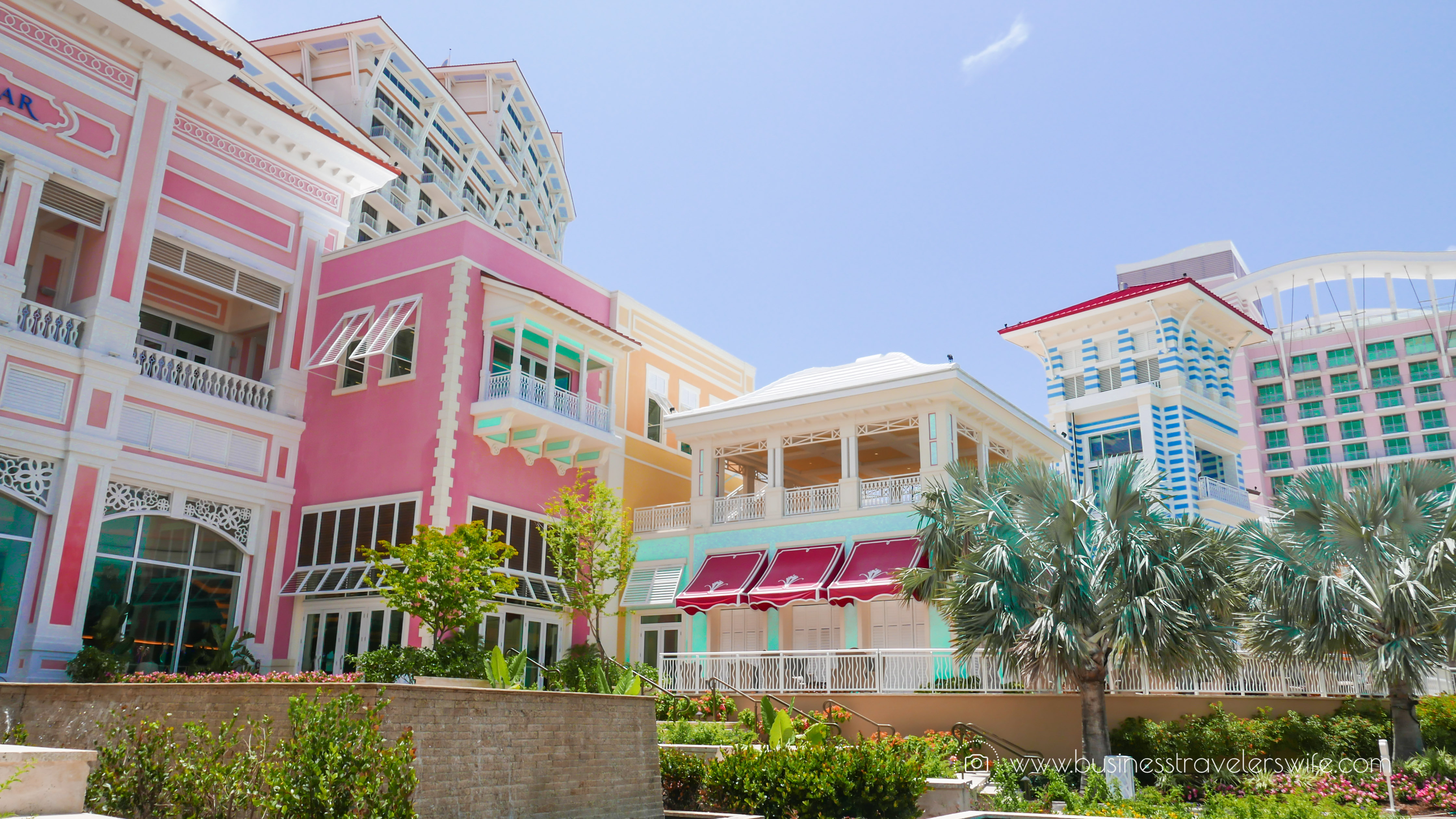 Grand Hyatt Baha Mar - A Grand Vacation in Nassau Bahamas colorful buildings