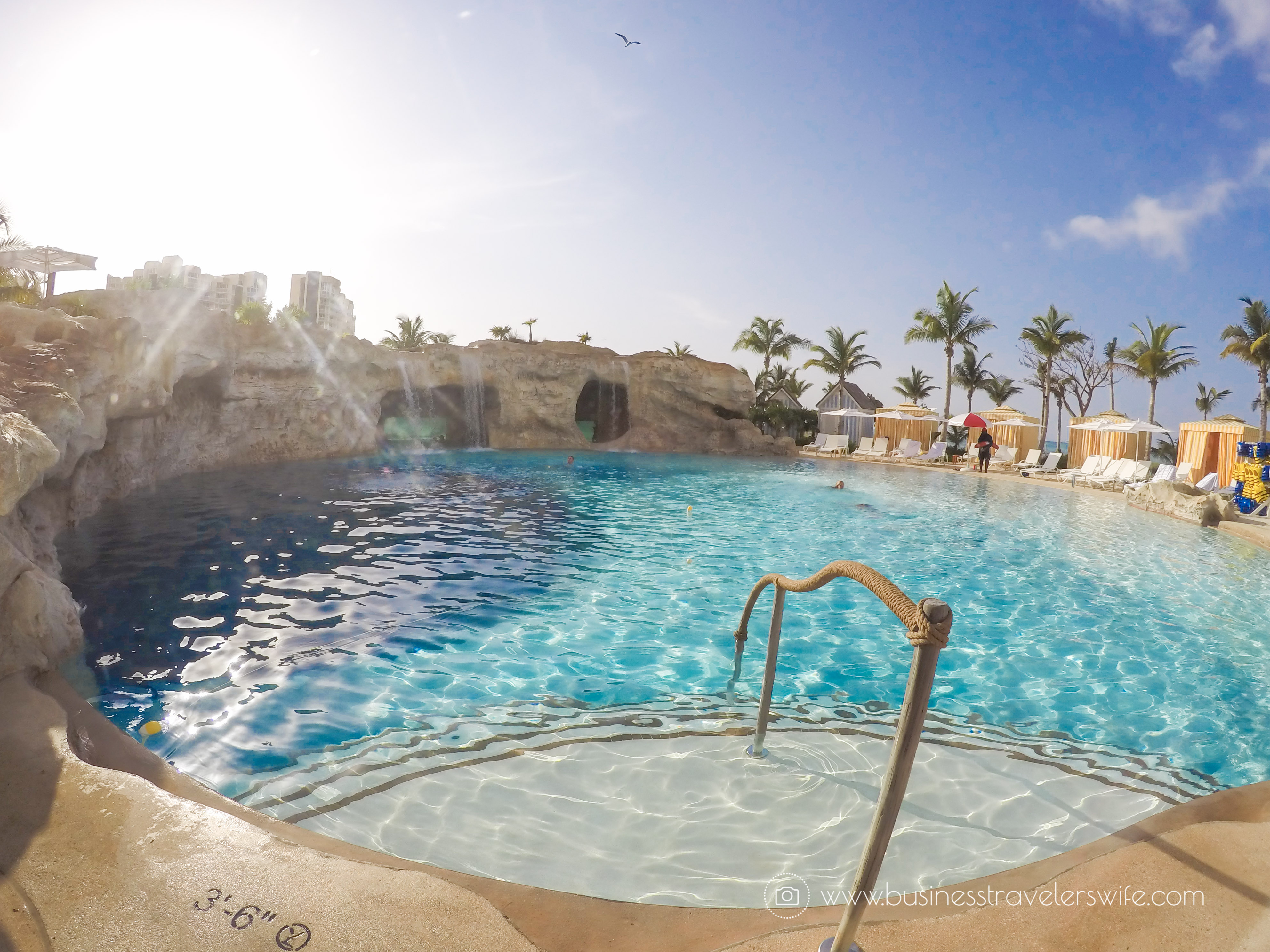 Grand Hyatt Baha Mar - A Grand Vacation in Nassau Bahamas Pool Rock Jump Aquarium