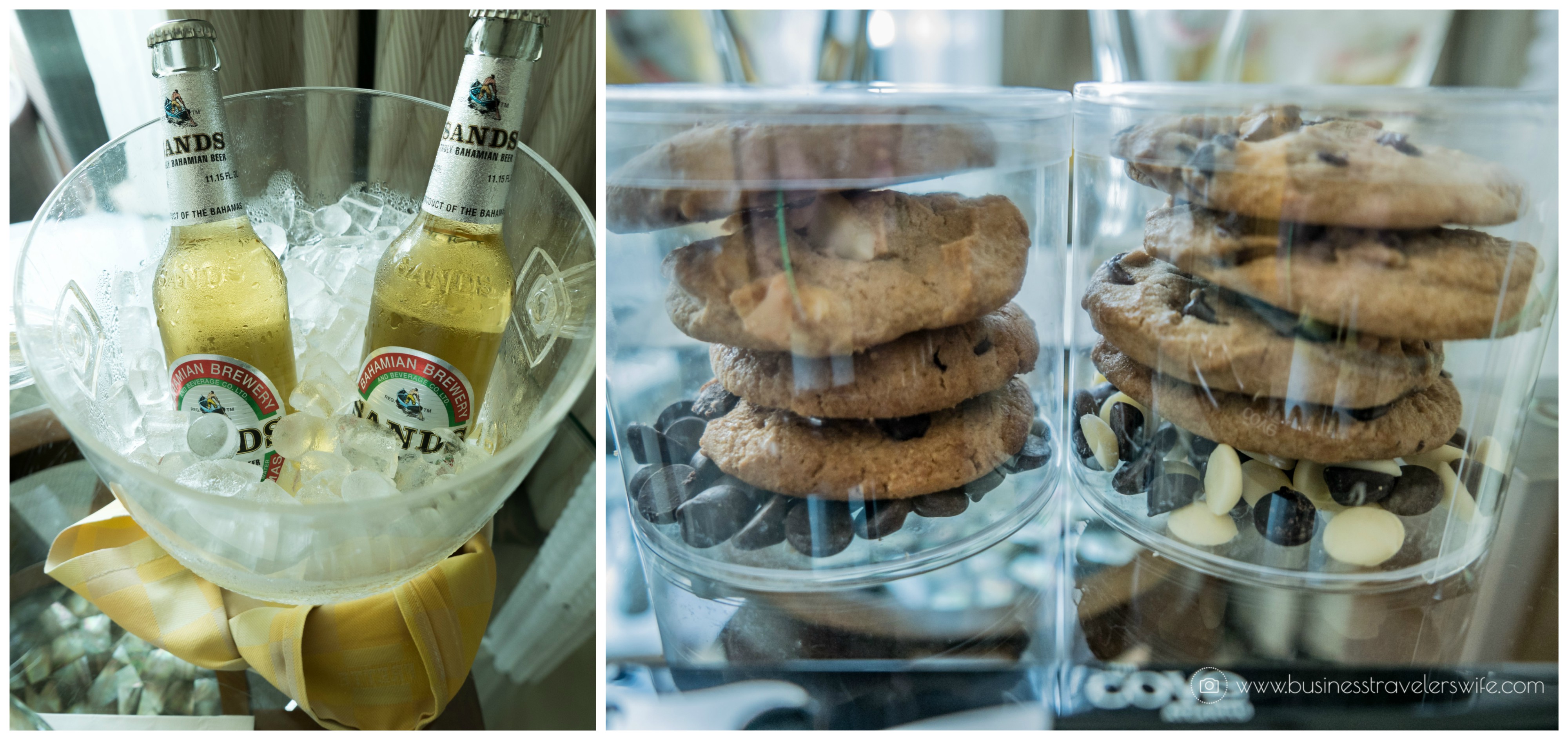 The Cove Atlantis - Autograph Collection at Paradise Island, Bahamas welcome amenities sands bahamian beer cookies
