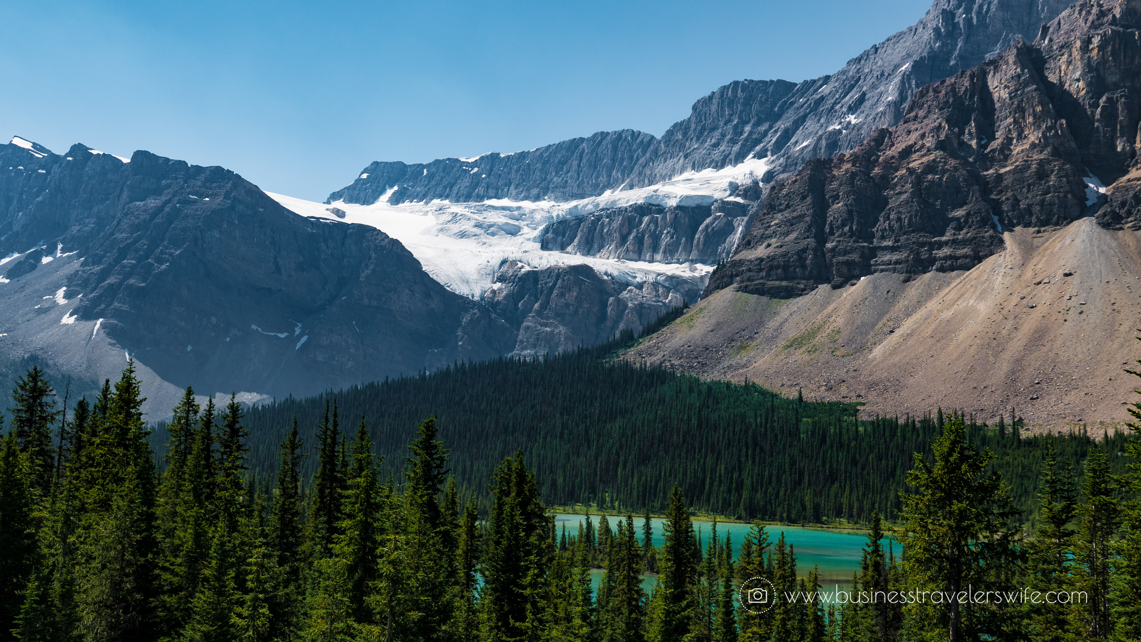 Scenic Summer Roadtrip to the Canadian Rockies Crowfoot Glacier (1 of 1)