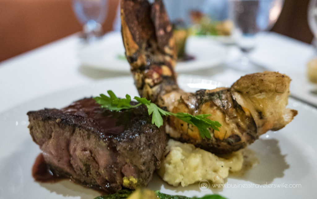 Experience the All-Inclusive Resort at Hyatt Ziva Cancun La Bastille surf and turf steak lobster tail