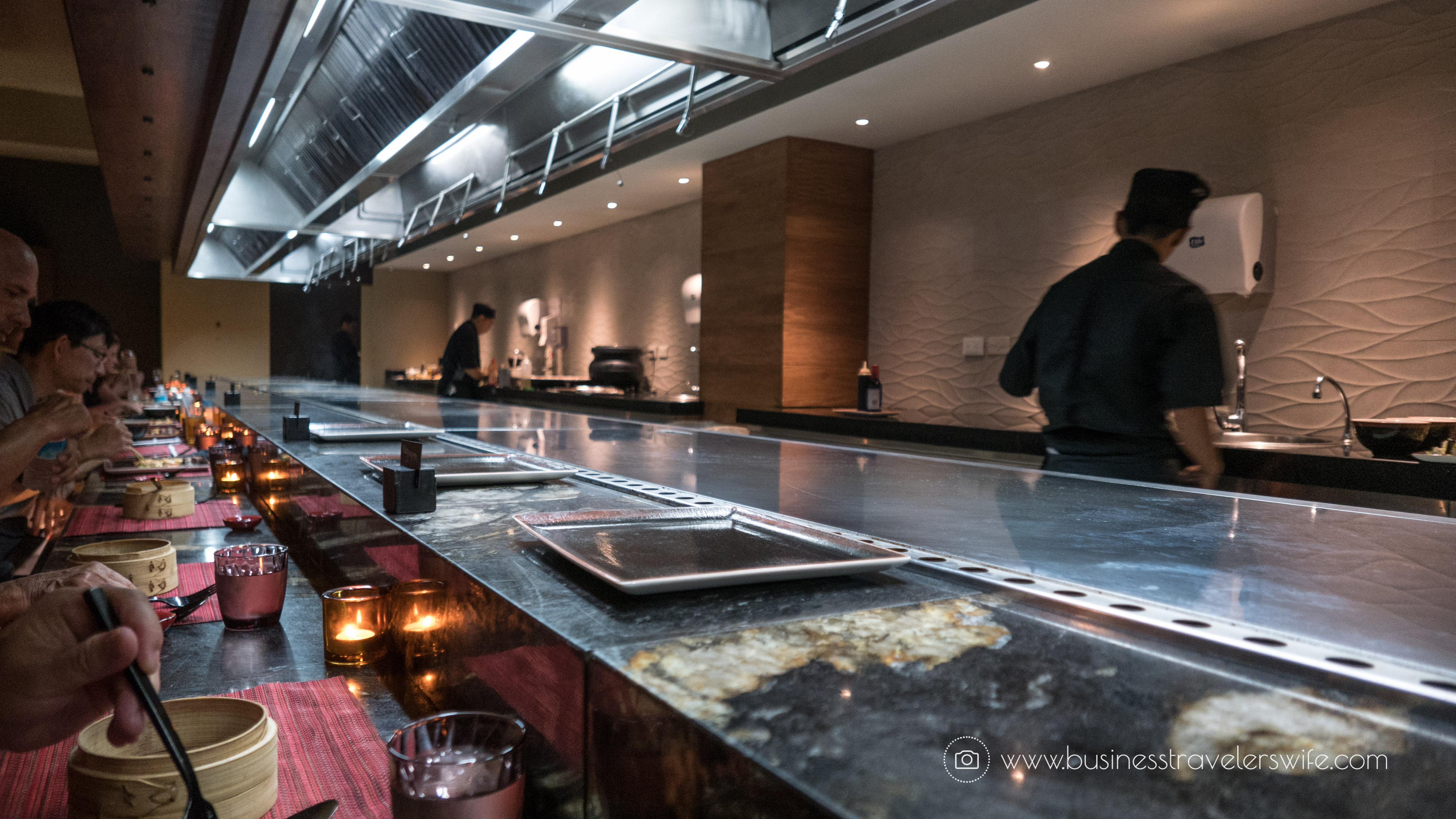 Experience the All-Inclusive Resort at Hyatt Ziva Cancun Moongate teppanyaki dinner steak and shrimp