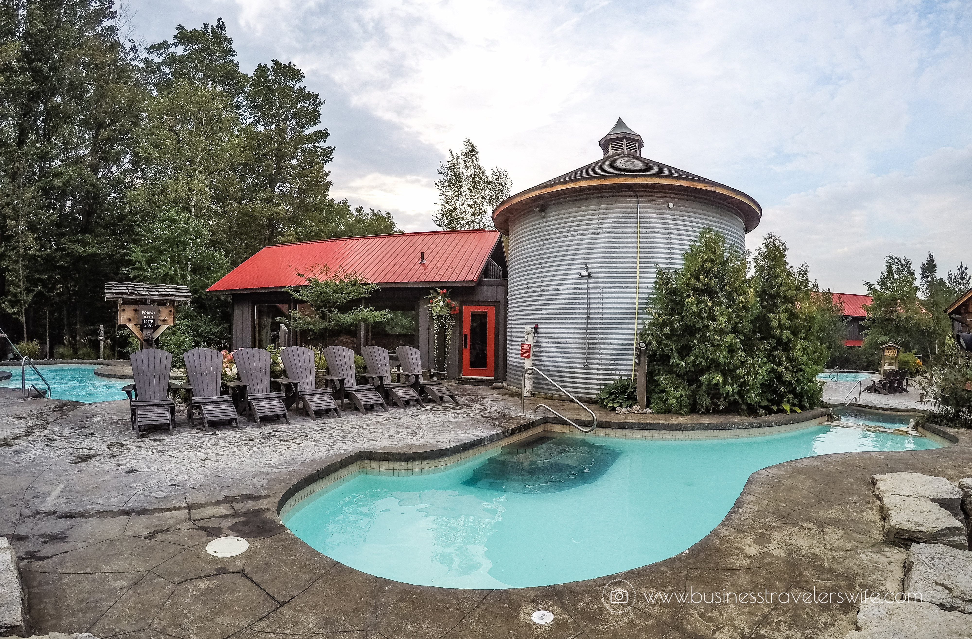 Relaxing Getaway at Scandinave Spa Blue Mountain Norwegian steam bath eucalyptus steam bath