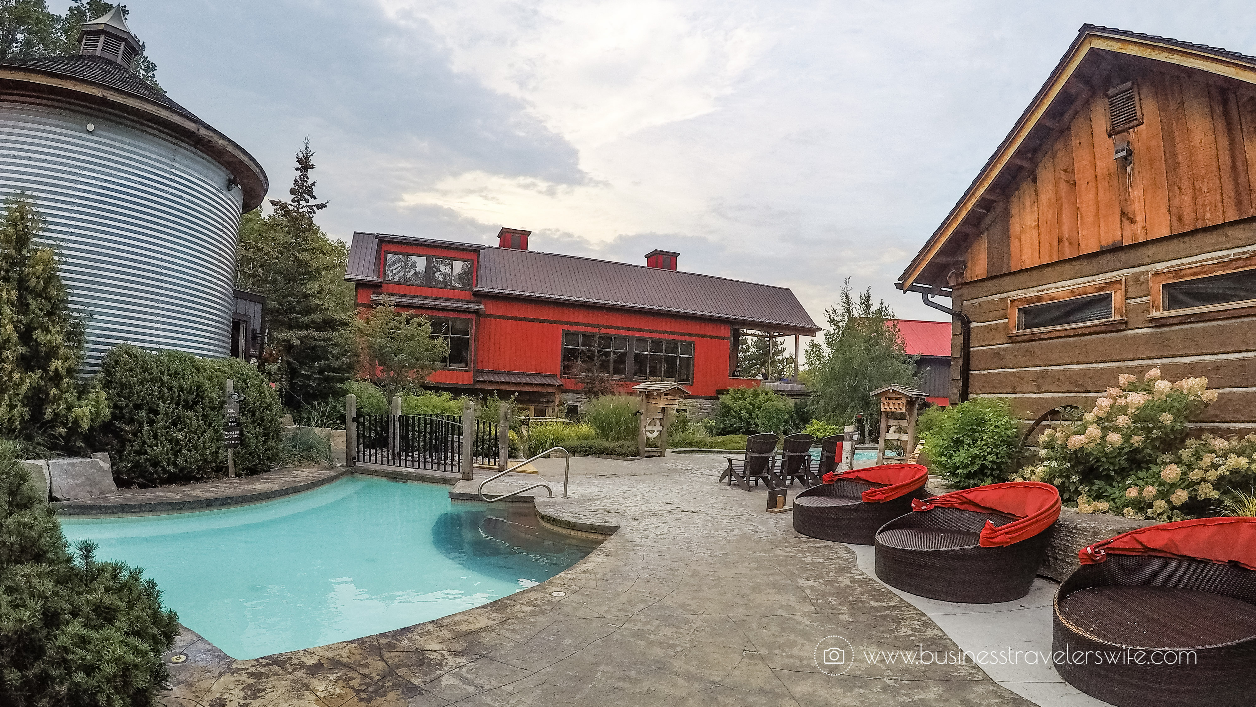 Relaxing Getaway at Scandinave Spa Blue Mountain eucalyptus steam bath