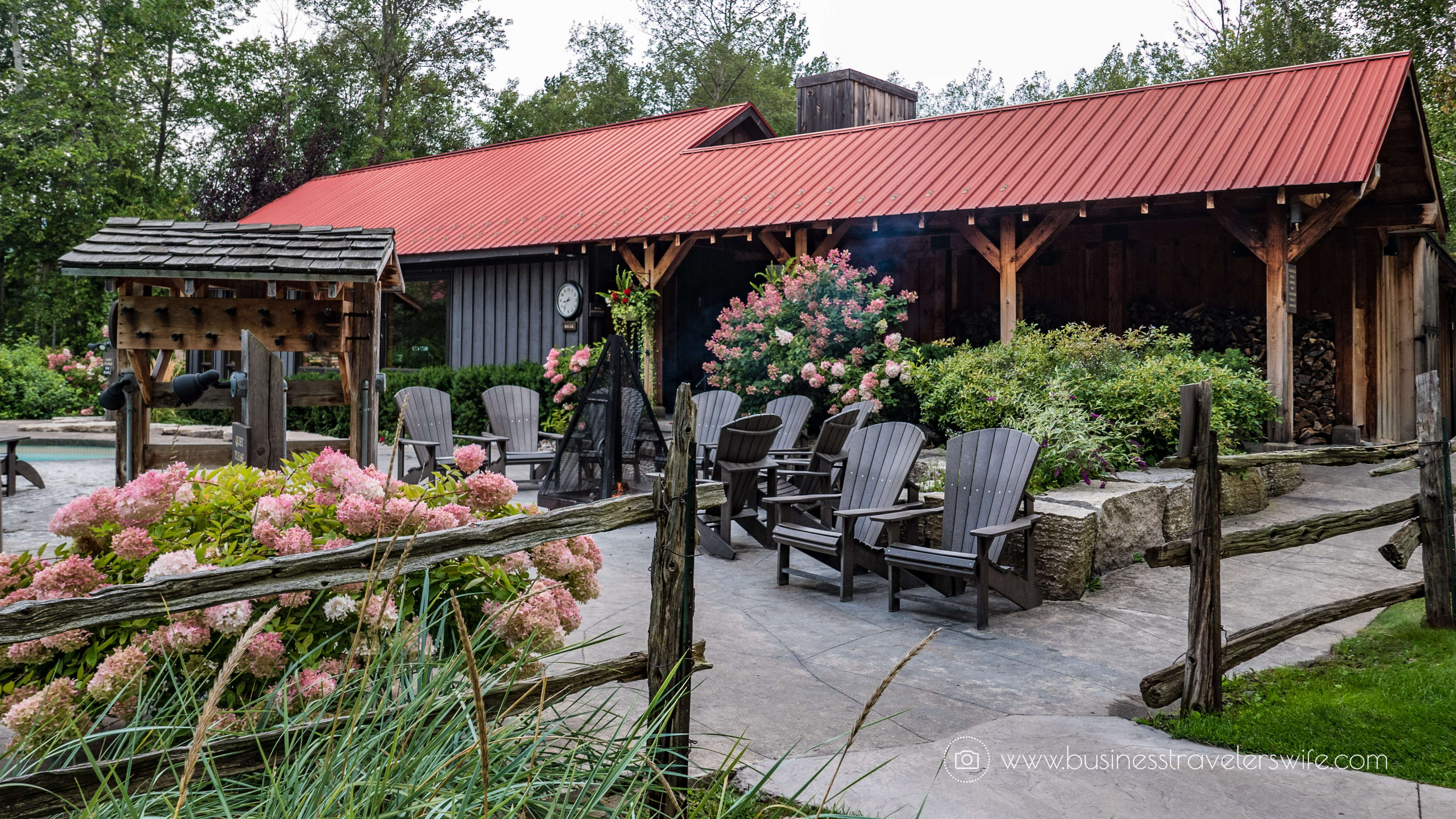 Relaxing Getaway at Scandinave Spa Blue Mountain muskoka chairs