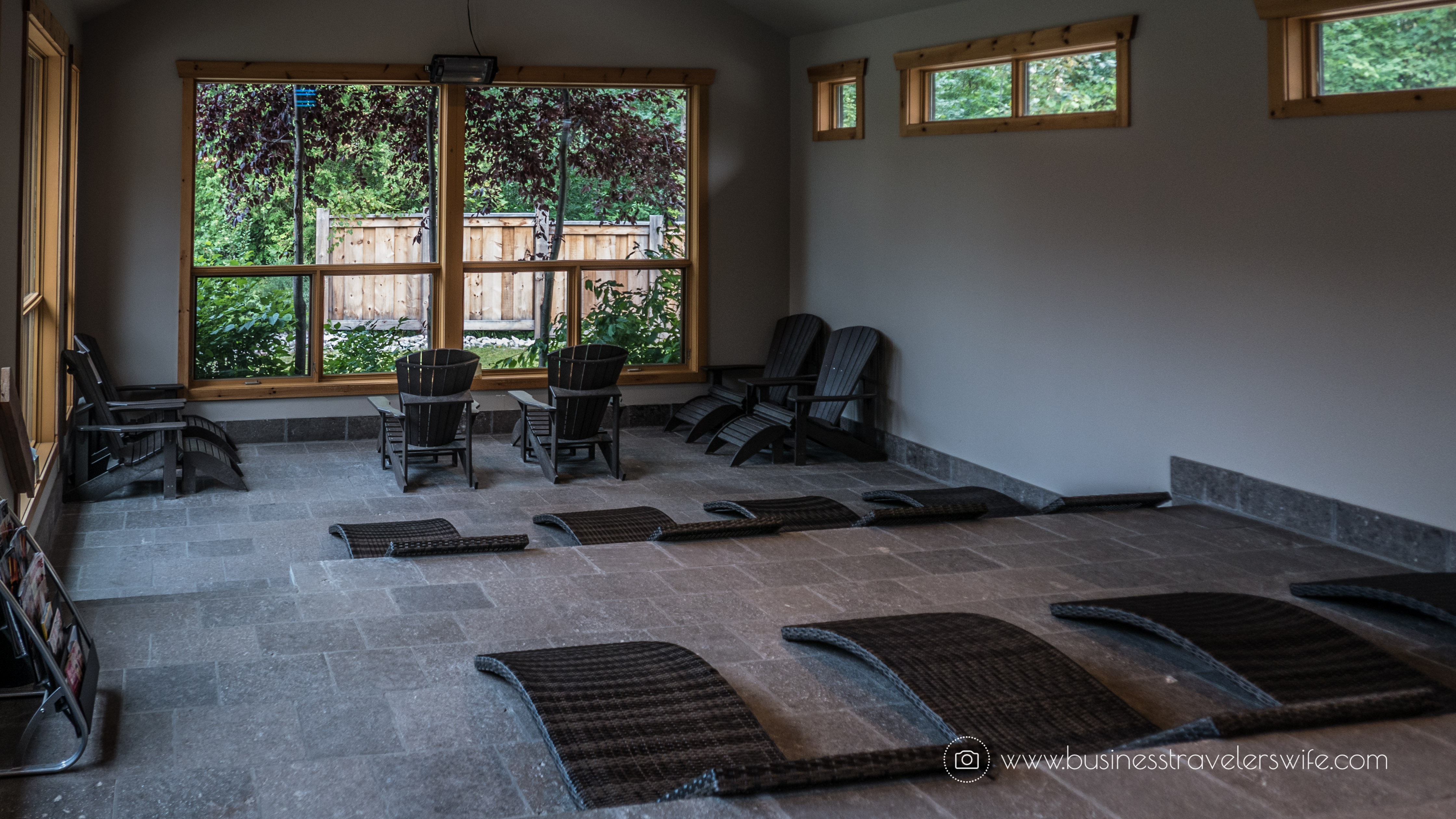 Relaxing Getaway at Scandinave Spa Blue Mountain Relaxation Solarium