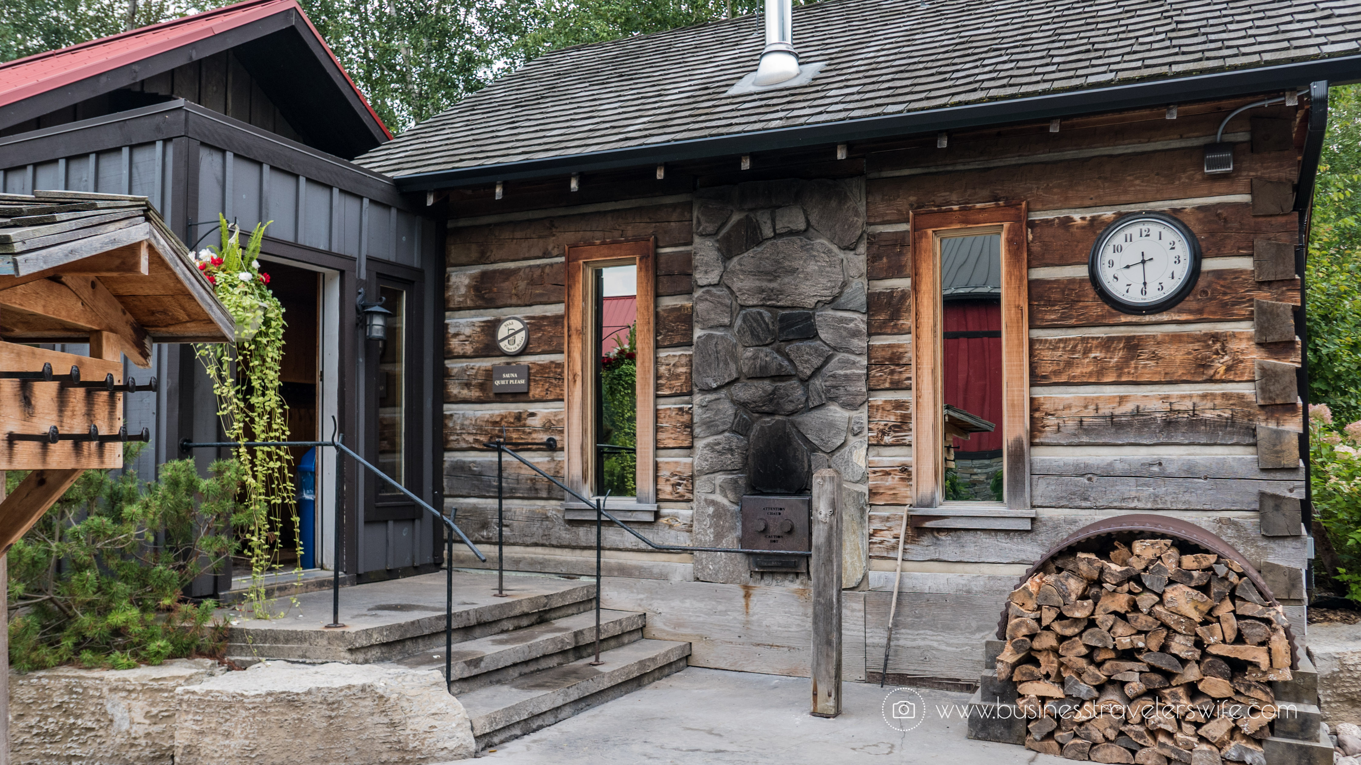 Relaxing Getaway at Scandinave Spa Blue Mountain finnish sauna (2)