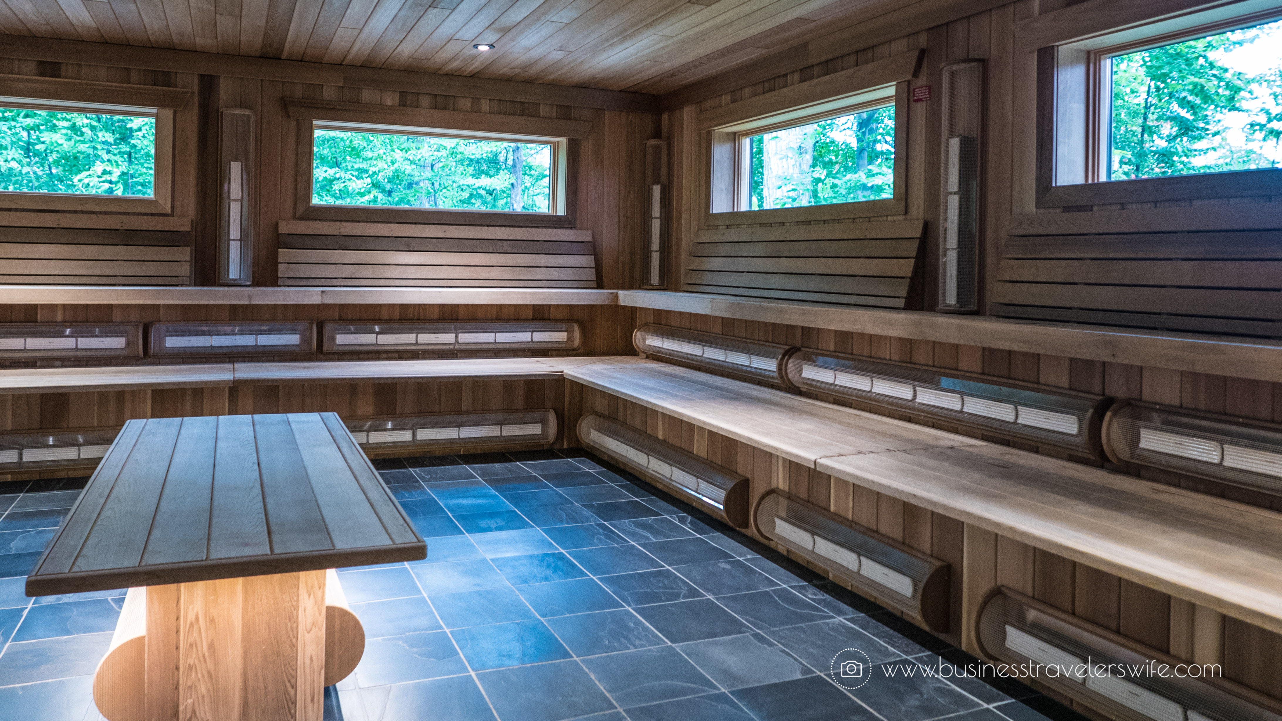 Relaxing Getaway at Scandinave Spa Blue Mountain infrared sauna