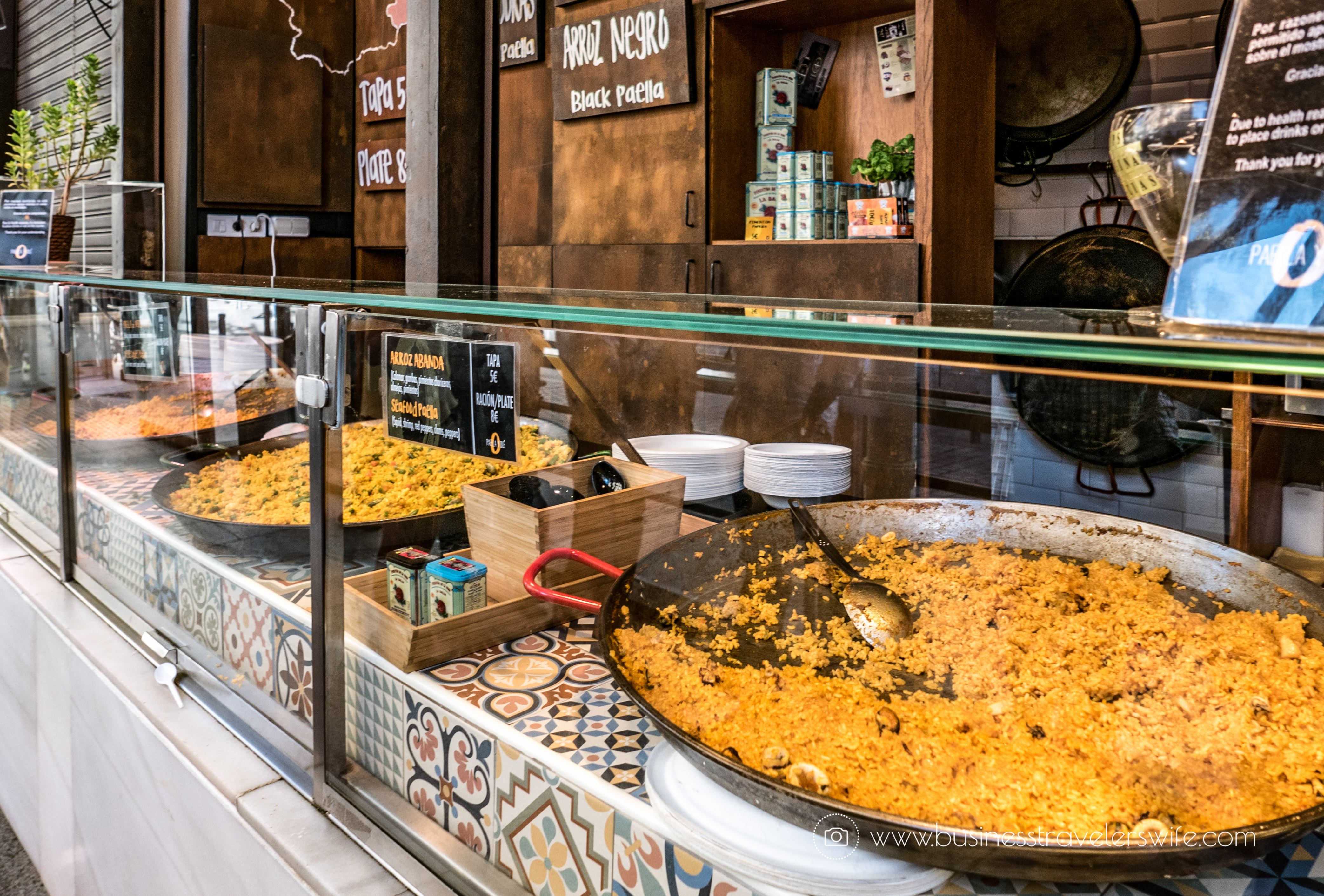 Experiencing the Best of Madrid in a Day - Explore, Eat, Stay Food Markets Mercado de San Miguel Paella
