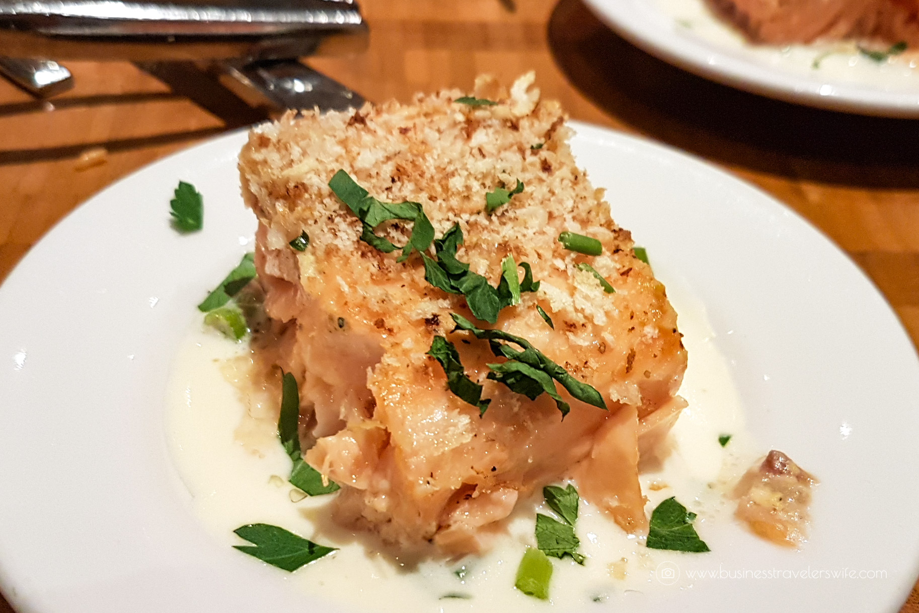 Las Vegas Travel Hack Using myVEGAS Rewards and Hotel Comps Complimentary Dinner Buffet at The Buffet, Aria Baked Salmon