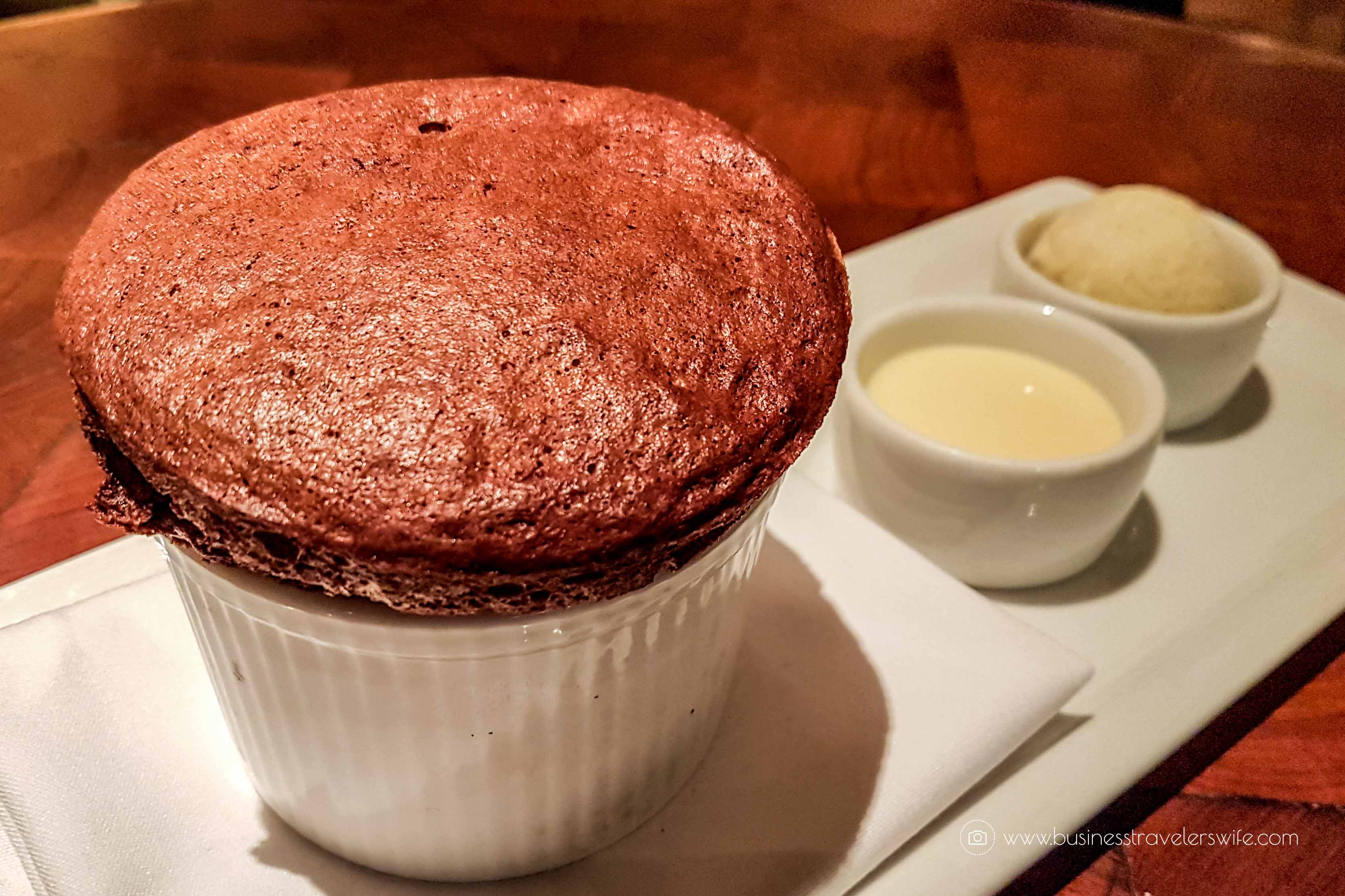 Las Vegas Travel Hack Using myVEGAS Rewards and Hotel Comps Wolfgang Puck Bar & Grill Chocolate Souffle