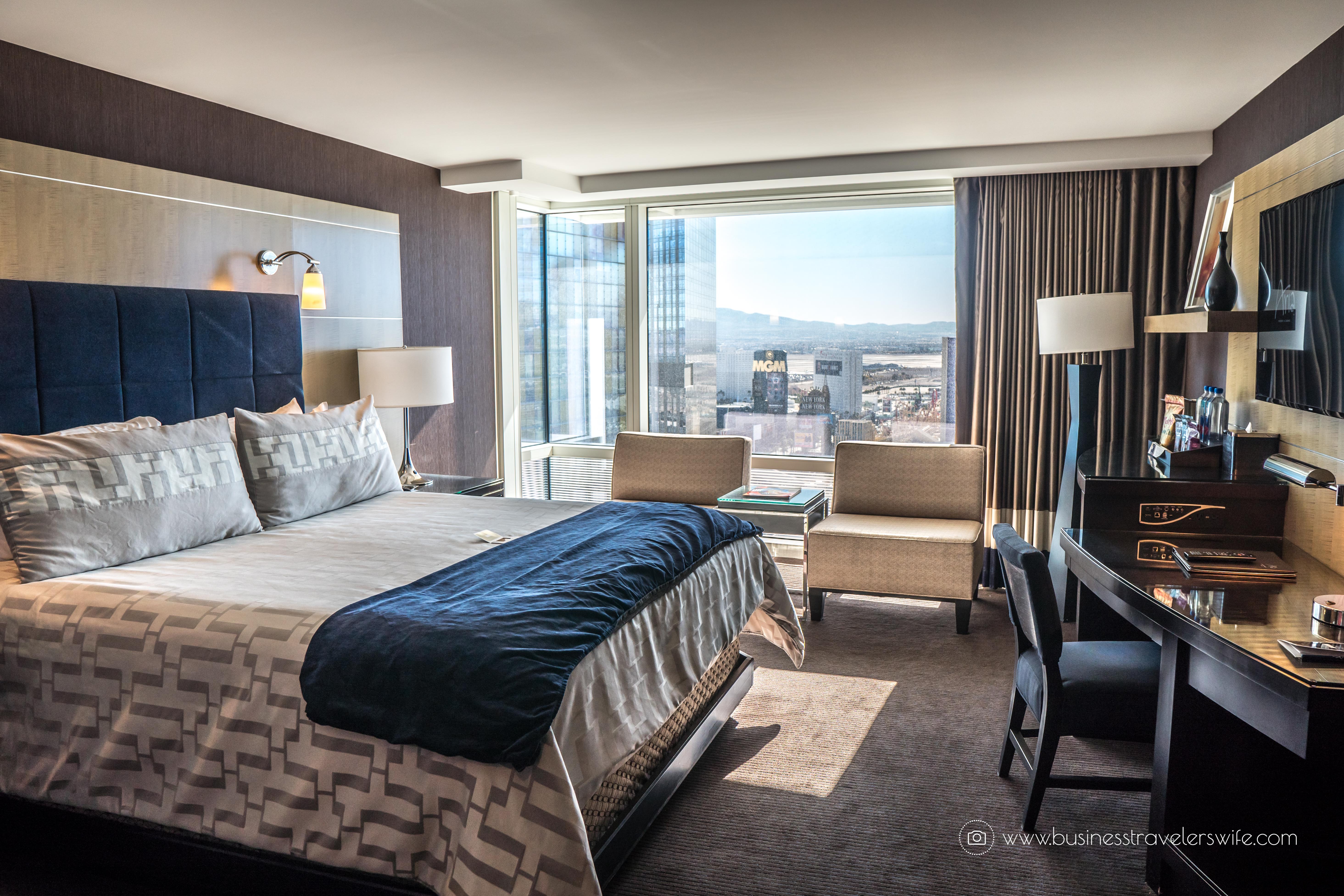 Las Vegas Travel Hack Using myVEGAS Rewards and Hotel Comps mlife aria resort & casino hotel deluxe king room