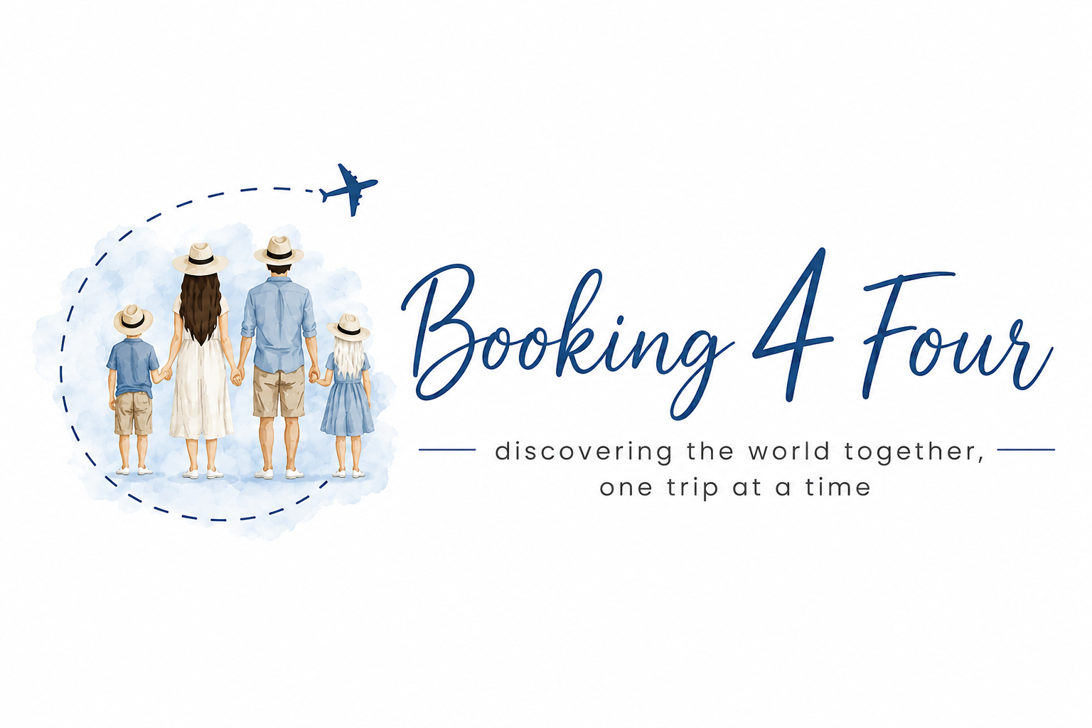 Booking 4 Four family travel blog logo